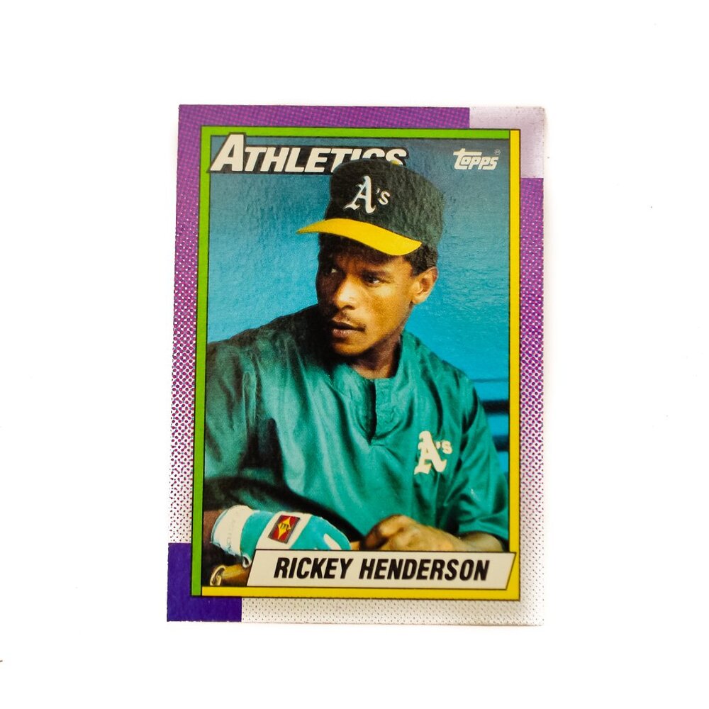 1990 Topps Rickey Henderson #450 - Oakland Athletics - HOF